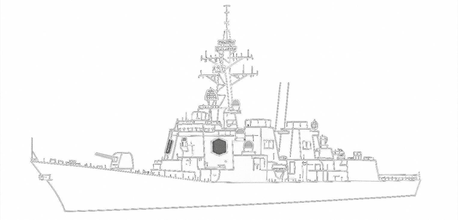 自衛隊軍艦イラスト